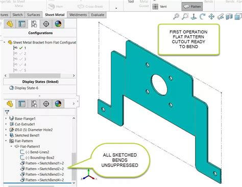 Image result for How to Create Round Tube Flat Pattern in SolidWorks