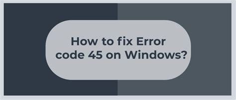 Image result for USB Code 45