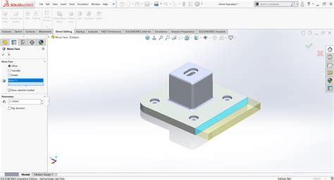 SolidWorks Move Face Command 的图像结果