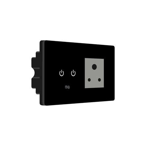 4 Gang (1 Switch + 1 Plug) IR Remote & Wi-Fi Touch Switch