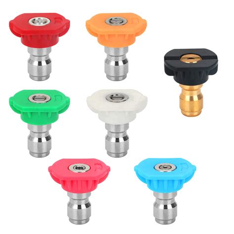 STYDDI Pressure Washer Spray Nozzle Tip Set with Multiple Degrees ...