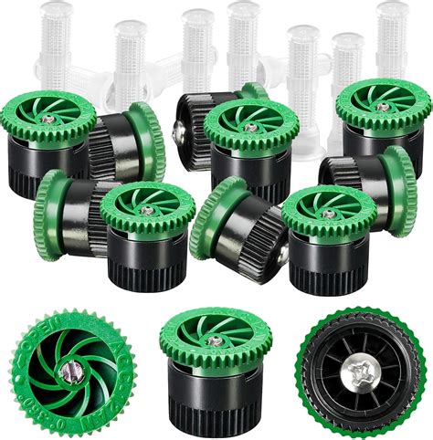 HolyMaji 10 Pieces Variable Arc Nozzle, Pop-up Sprinkler Heads ...