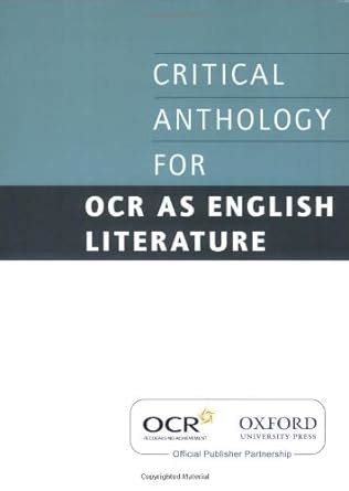 Buy OCR GCE Critical Anthology Book Online at Low Prices in India | OCR ...