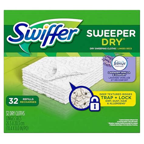 Swiffer Sweeper Dry Sweeping Cloths, Mop and Broom Floor Cleaner ...