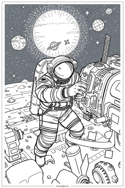 Astronaut Coloring Pages For Adults [2025]
