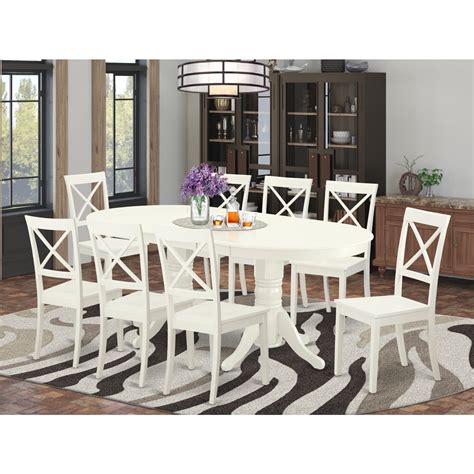 Southwestern 9-Piece Kitchen Dining Set - Butterfly Leaf Table8 Chairs ...
