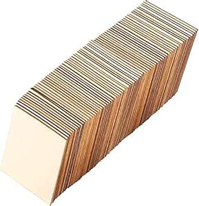 Cliths 80 Pieces 4 x 4 Inch Square Unfinished Blank Wood Pieces with ...