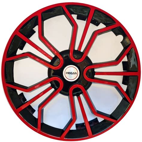 PRIGAN CELERIO Black Red Wheel Cover 14" for -Celerio VXI (Set of 4 Pcs ...
