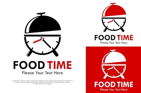 Food time logo template illustration | Premium Vector