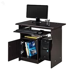 Royaloak Amber Small Computer Table (Black) : Amazon.in: Home & Kitchen