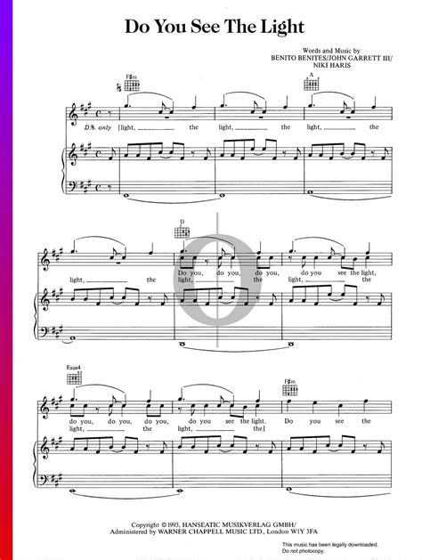 Do You See The Light door Snap! | piano bladmuziek (Piano, Stem, Gitaar) - OKTAV