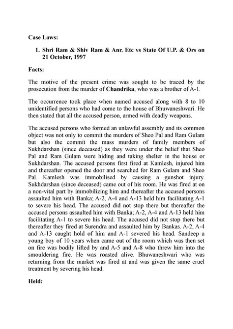 IPC case Laws - IPC Case laws - Case Laws: Shri Ram & Shiv Ram & Anr ...