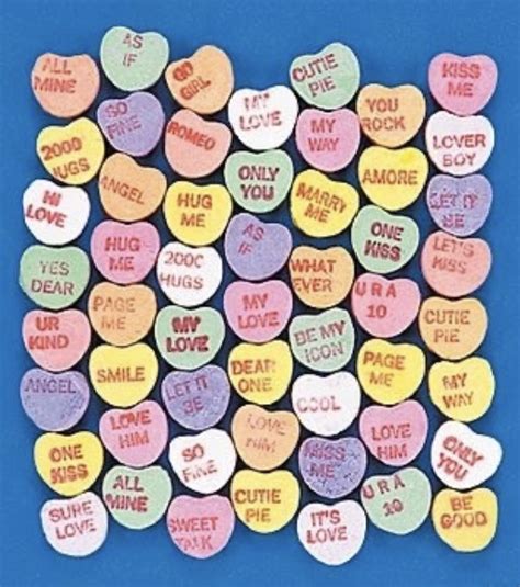 Sweethearts Candy | Sweetheart candy, Heart candy, Valentines ...