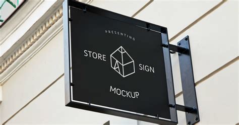 10 Free Realistic Shop Signage Advertising Mockup PSDs - GraphBerry Blog