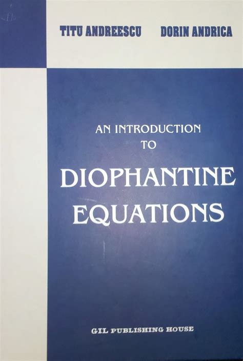 An Introduction To Diophantine Equations : Andreescu: Amazon.in: Books