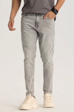 Buy Men's Vanguard Light Blue Distressed Bootcut Jeans Online | Snitch ...