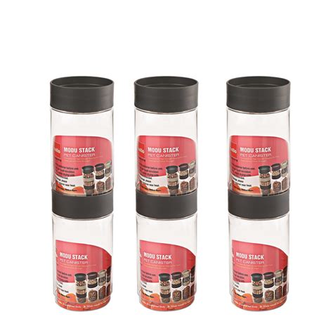Buy CELLO Modustack Stackable Container Set | PET Plastic Jar with Air ...