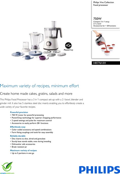 Food Processor User Guide 的图像结果