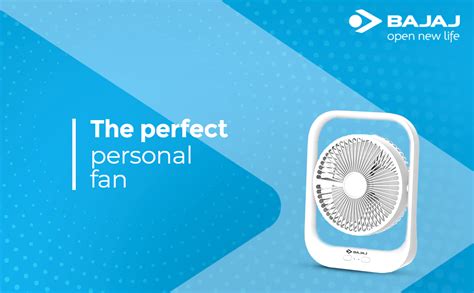 Bajaj PYGMY 178mm White Personal Fan, Regular : Amazon.in: Home & Kitchen