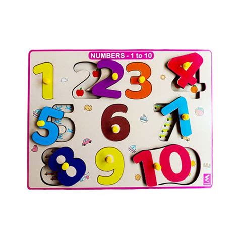 Buy Numbers 1-10 Peg Board Puzzle with Counting Inside Tray on Snooplay ...