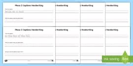 Handwriting Sheets | Handwriting Practice Sentences