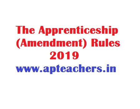 The Apprenticeship (Amendment) Rules 2019 New Apprentice Rules Central ...