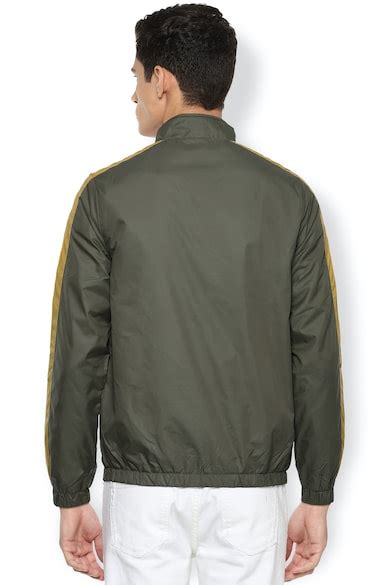 Buy Men Olive Print Casual Jacket Online - 635972 | Van Heusen