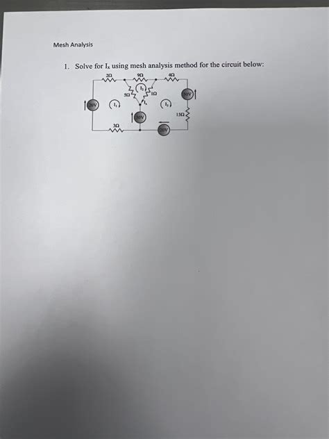 Image result for Solving Using Mesh Analysis
