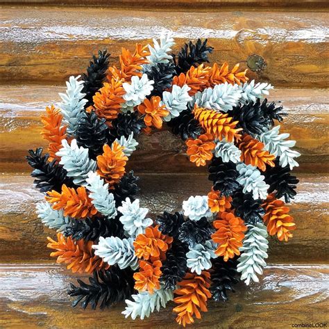 Christmas wreath holiday wreath pine cone wreath red and white wreath ...