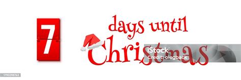 Countdown Of Days Until Christmas Advent Calendar With Flip Numbers ...