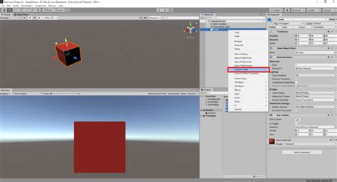 Unity Unpack Prefab 的图像结果