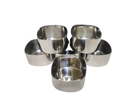 Buy Dynore Stainless Steel Heavy Gauge Square Shape Mirror Finish Bowl ...