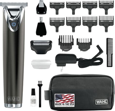 Amazon.com: Wahl Stainless Steel Lithium Ion 2.0+ Slate Beard Trimmer ...