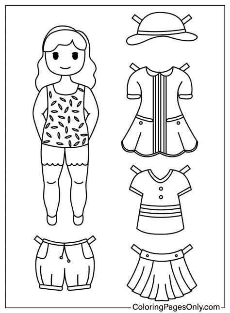 20+ Paper Doll Coloring Pages - Free Printable PDF & Online Coloring