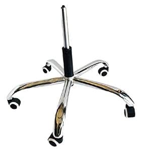 PP Chair Revolving Office Chair Steel Base + Casters (White Black ...