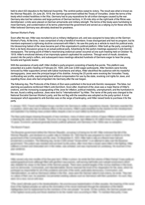 SOLUTION: Adolf hitler was born on april 20 1889 the fourth child of ...