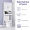 Costway Over The Toilet Space Saver Bathroom Organizer w/ Storage ...