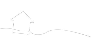 A drawing of a house with a white background a house drawing in one ...