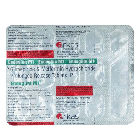 Endoglim M1 1000 Tablet | Uses, Side Effects, Price | Apollo Pharmacy