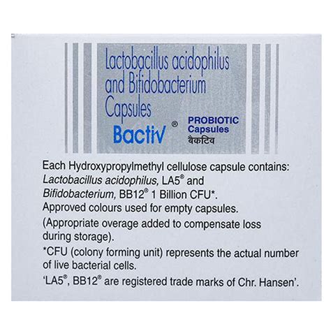 Bactiv Capsule | Uses, Side Effects, Price | Apollo Pharmacy