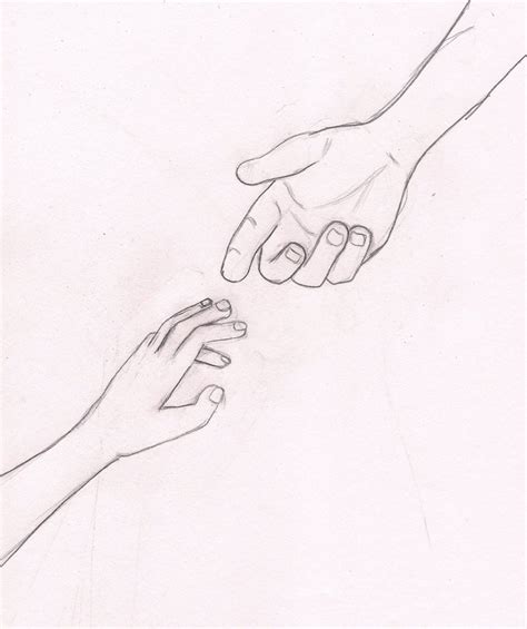 Reaching Hand Sketch at PaintingValley.com | Explore collection of ...