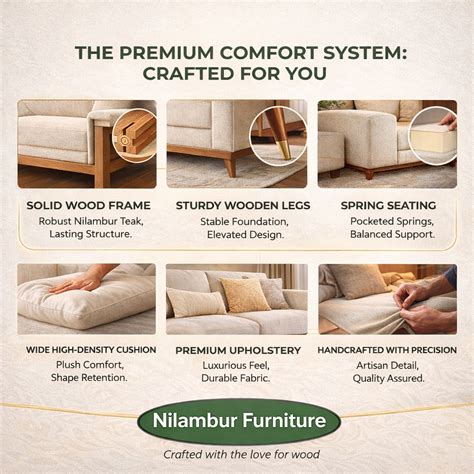 VEDIC Teak Wood Rattan Sofa | Premium Teak wood rattan sofa – Nilambur ...