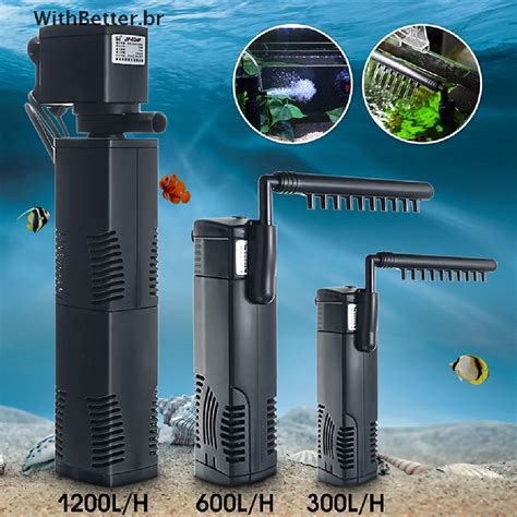 Combetter 1200L/H Filtro Interno De Aquário Submersível Para Peixes Filtração De Barra De Bomba ...