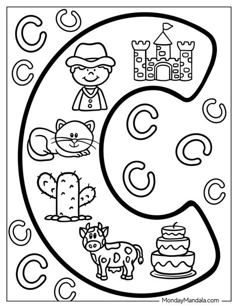 20 Letter C Coloring Pages (Free PDF Printables)