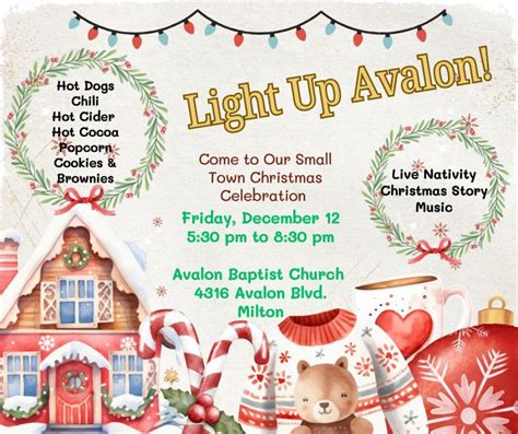 Light Up Avalon! Tickets, Avalon Baptist Church, Milton, 12 December ...