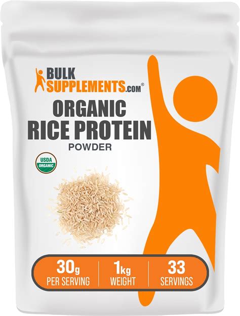 Amazon.com: Nutricost Organic Rice Protein Powder (5 LB) - Gluten-Free, GMO-Free (from Brown ...