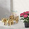Buy CRAFTHUT Brass Bull Cart with Open Jaali Pulled by Double Bull ...