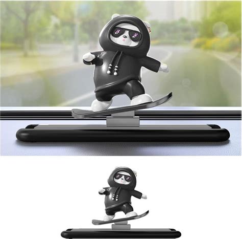 Oblivion Cute Panda for Car Dashboard 1Pc – Solar-Powered Moving Head ...