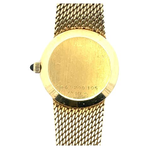 Movado Museum 14 Karat Yellow Gold Watch Swiss Quartz For Sale at ...