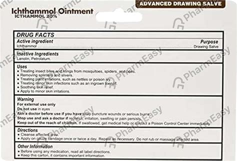 Buy Glycerin Ichthammol 20 Gm Liquid 0 MG Oral Liquid (1) Online at ...